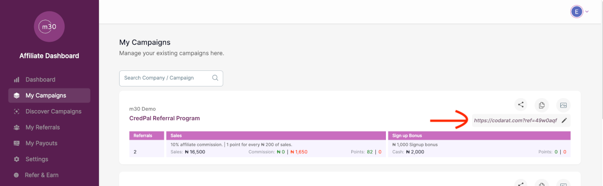 Affiliate link