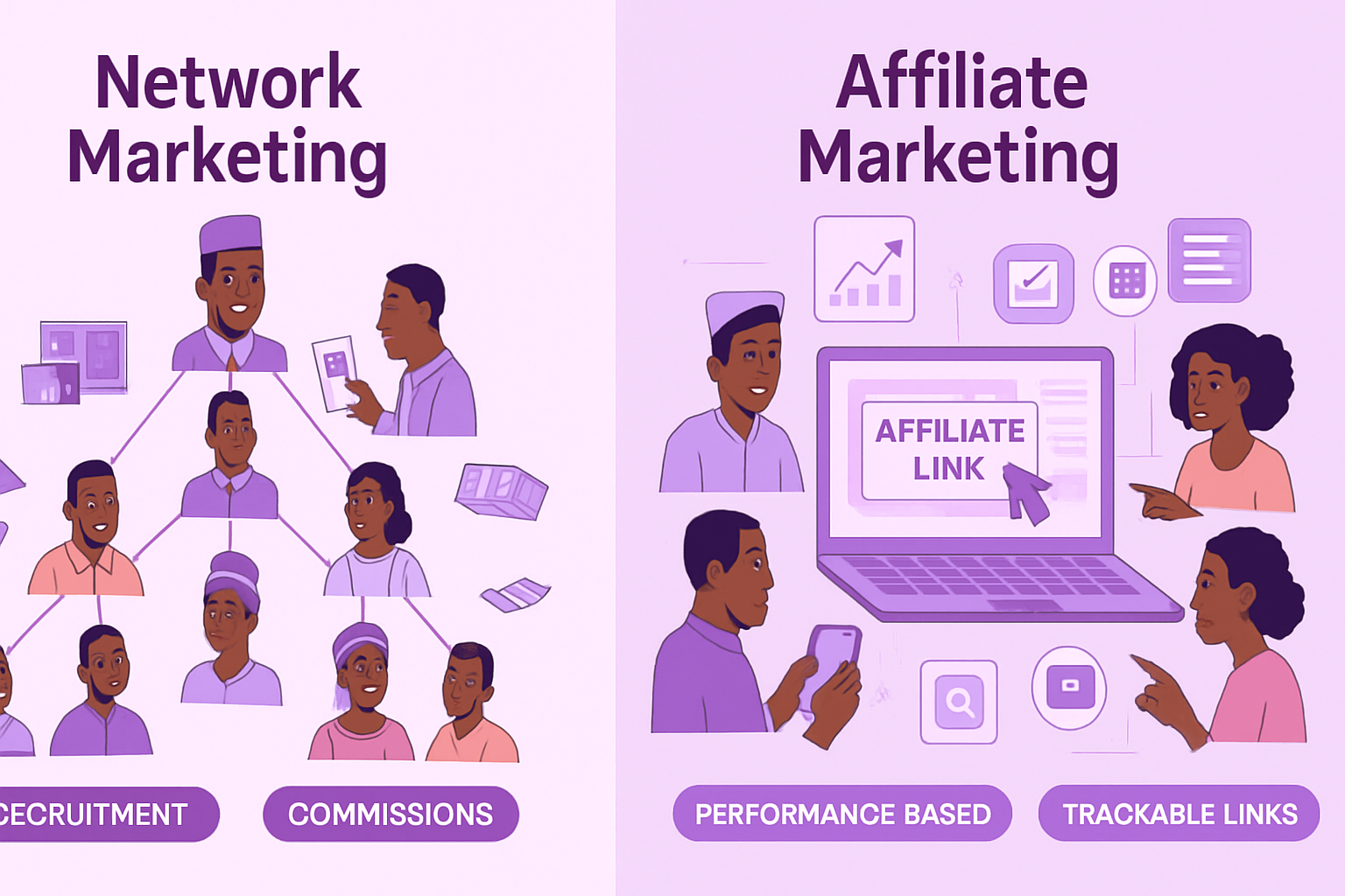 Network Marketing vs. Affiliate Marketing: What’s the Difference & Which is Right for Your Business?